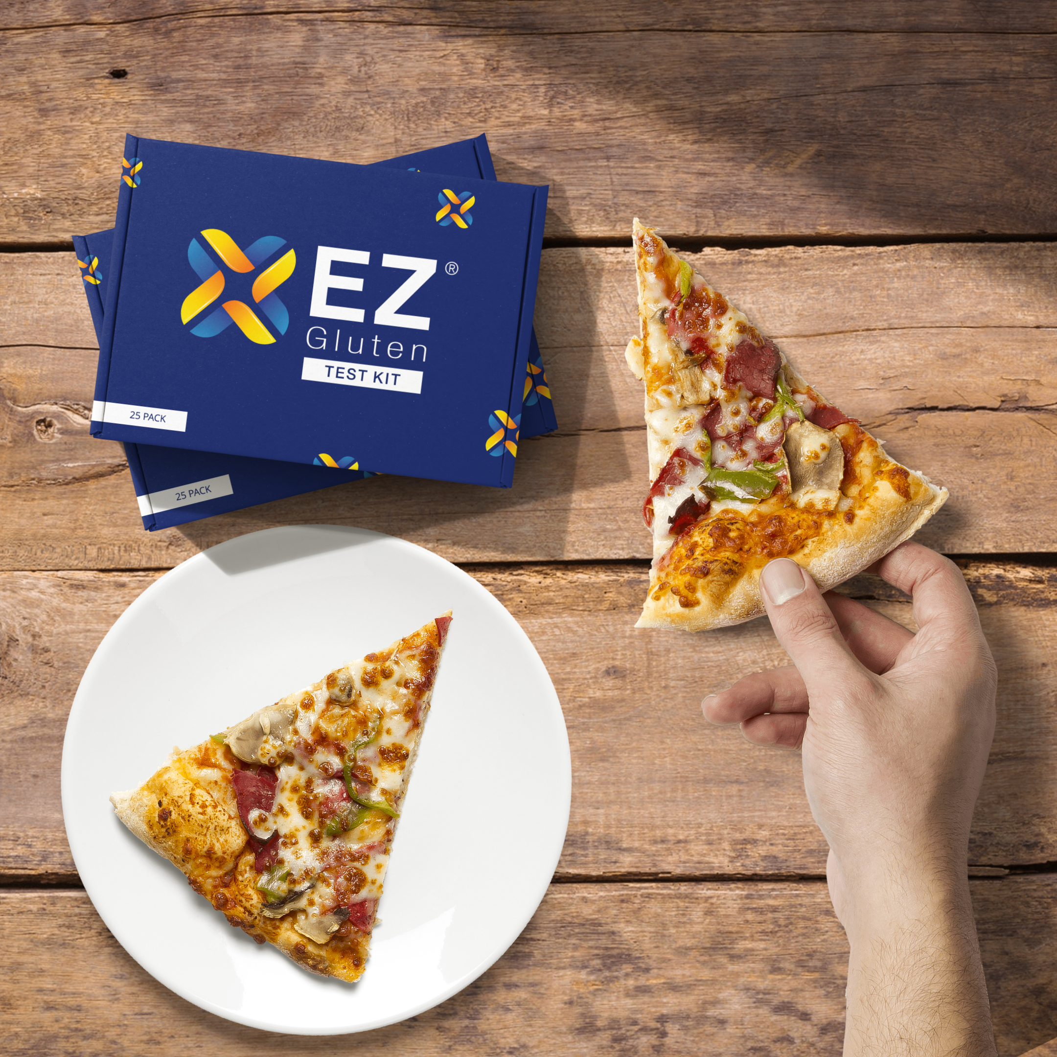 25 pack closed box mockup for ez gluten